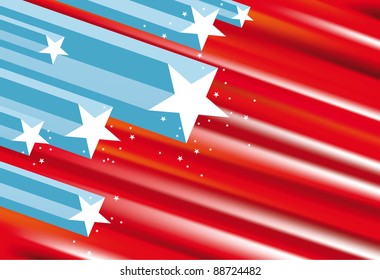 Vector abstract USA flag