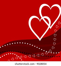 vector abstract valentine card