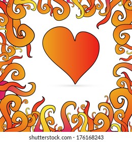 Vector abstract valentines day background illustration