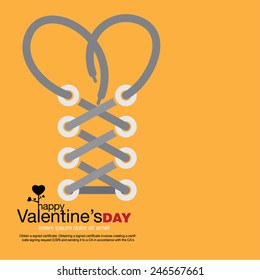 Vector abstract valentine's love. - stock vector