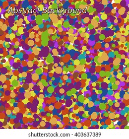 Vector abstract variegated background with irregular circles
