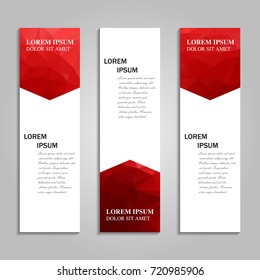 Vector abstract vertical banner