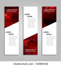 Vector abstract vertical banner
