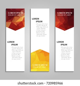 Vector abstract vertical banner