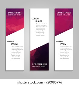 Vector abstract vertical banner