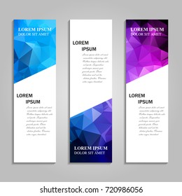 Vector abstract vertical banner