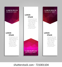 Vector abstract vertical banner