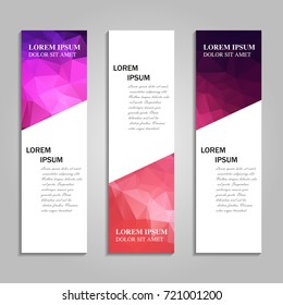 Vector abstract vertical banner