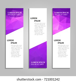 Vector abstract vertical banner