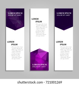 Vector abstract vertical banner