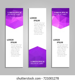 Vector abstract vertical banner
