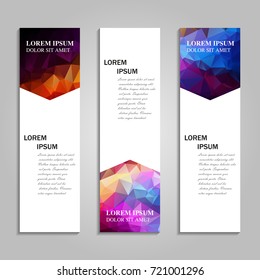 Vector abstract vertical banner