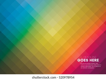 Vector of abstract vibrant geometric background