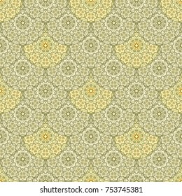 Vector abstract vintage hand drawn seamless pattern