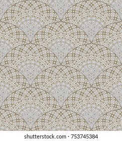 Vector abstract vintage hand drawn seamless pattern