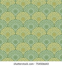 Vector abstract vintage hand drawn seamless pattern