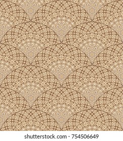 Vector abstract vintage hand drawn seamless pattern