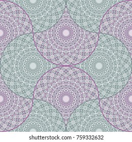Vector abstract vintage hand drawn seamless pattern