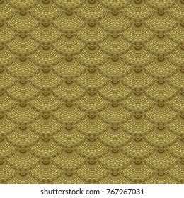 Vector abstract vintage hand drawn seamless pattern