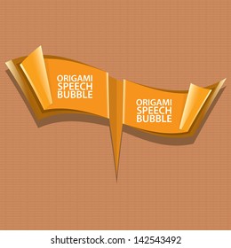 vector abstract vintage orange paper banner on aged paper. Vector orange abstract background for website or cover design.