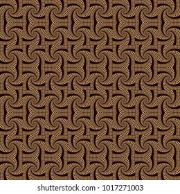 Vector abstract vintage pattern. Waves background with distortion effect. Optical illusion.