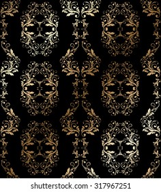 Vector Abstract vintage seamless damask pattern  EPS 10.