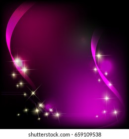 vector abstract violet bright wavy line background design