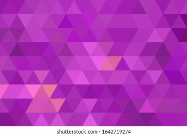Vector abstract violet purple orange background from triangles.