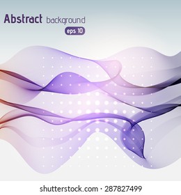 Vector abstract violet waves background
