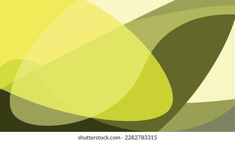 Vector abstract wallpaper. An area composed of areas in shades of yellow and green with varying degrees of transparency. Transparency, division, sections. Web, applications, newsletters, presentations