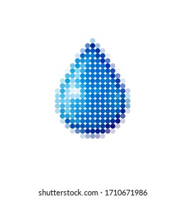 Vector abstract water drop template. 