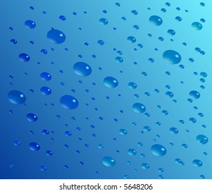 Ilustración de gotas de agua abstractas vectoras