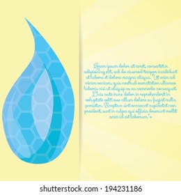 Vector Abstract Water Icon With Space For Text