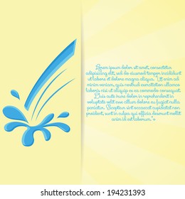 Vector Abstract Water Icon With Space For Text