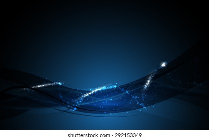 Vector abstracto de la onda de agua girar en el fondo del agua