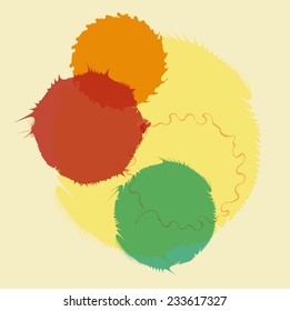 Vector abstract watercolor background