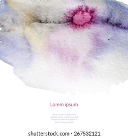 Vector abstract watercolor background.