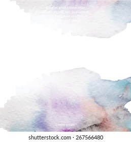 Vector abstract watercolor background