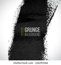 Vector abstract watercolor background. Black and white background. Design template with place for your text. Watercolor backdrop can be used for web page background, identity style, printing, etc.