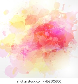 Vector abstract watercolor background. Delicate and light.