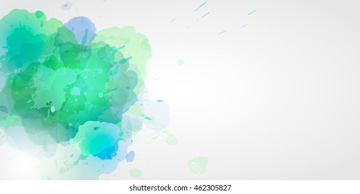 Vector abstract watercolor background. Delicate and light.
