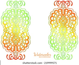 Vector abstract watercolor background, greeting or invitation card design