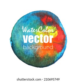 Vector abstract watercolor background. Hand drawn watercolor backdrop. Eps10