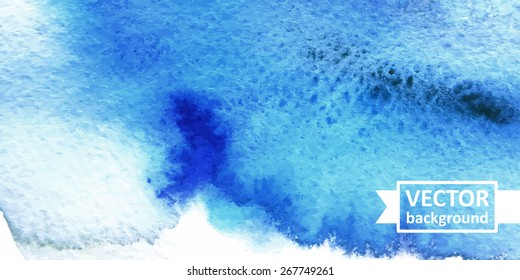 Vector abstract watercolor background. Hand drawn banner for websites, brochures, business, advertising. Eps10