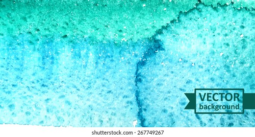 Vector abstract watercolor background. Hand drawn banner for websites, brochures, business, advertising. Eps10