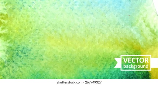 Vector abstract watercolor background. Hand drawn banner for websites, brochures, business, advertising. Eps10
