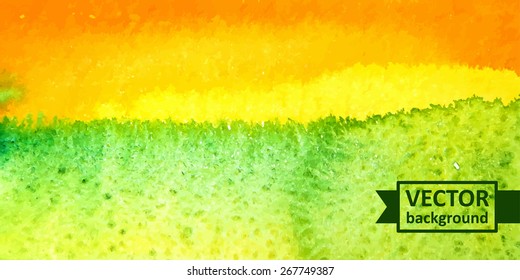 Vector abstract watercolor background. Hand drawn banner for websites, brochures, business, advertising. Eps10