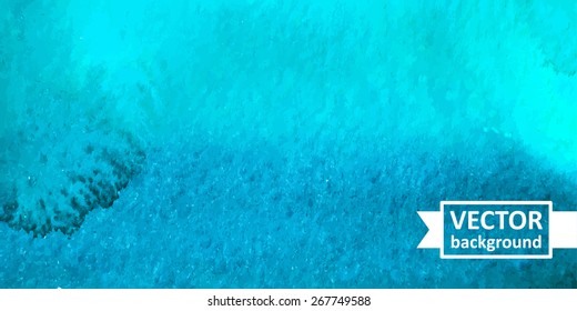 Vector abstract watercolor background. Hand drawn banner for websites, brochures, business, advertising. Eps10