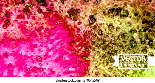 Vector abstract watercolor background. Hand drawn banner for websites, brochures, business, advertising. Eps10