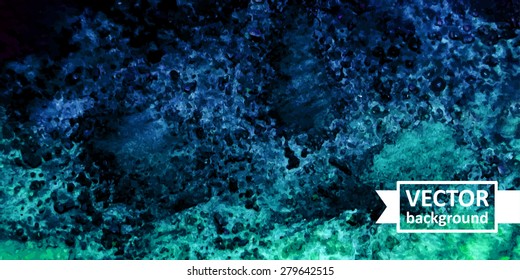 Vector abstract watercolor background. Hand drawn banner for websites, brochures, business, advertising. Eps10